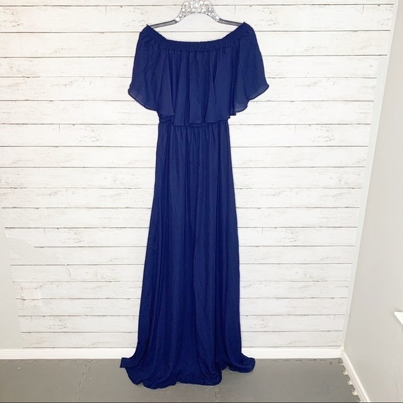 NWT Show Me Your Mumu Rich Navy Hacienda Maxi - Picture 2 of 8
